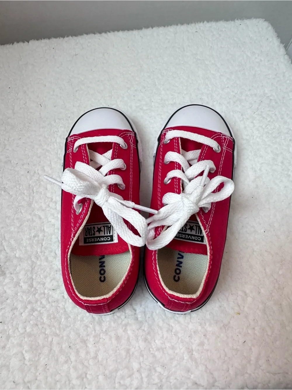 Red Baby Converse Sneakers